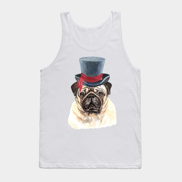 Cute Bulldog-Watercolor painting #2 Tank Top by roykhensin